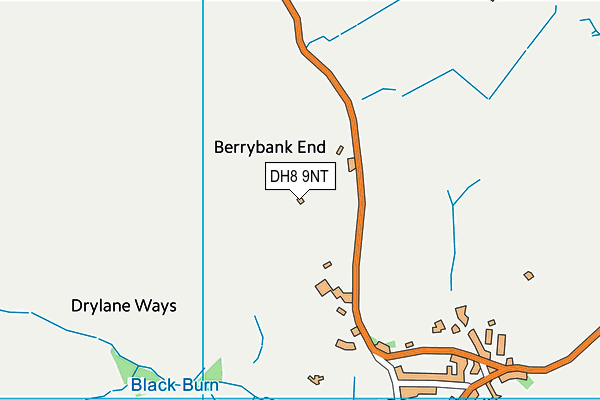 DH8 9NT map - OS VectorMap District (Ordnance Survey)