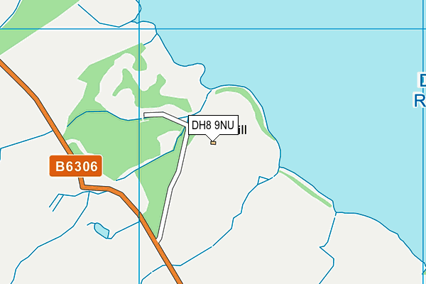 DH8 9NU map - OS VectorMap District (Ordnance Survey)