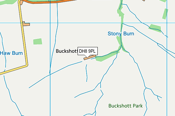 DH8 9PL map - OS VectorMap District (Ordnance Survey)