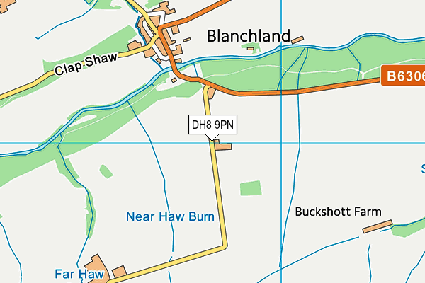 DH8 9PN map - OS VectorMap District (Ordnance Survey)