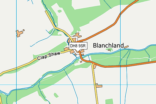 DH8 9SR map - OS VectorMap District (Ordnance Survey)