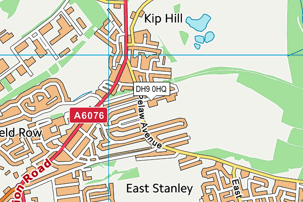 Shield Row Primary School map (DH9 0HQ) - OS VectorMap District (Ordnance Survey)