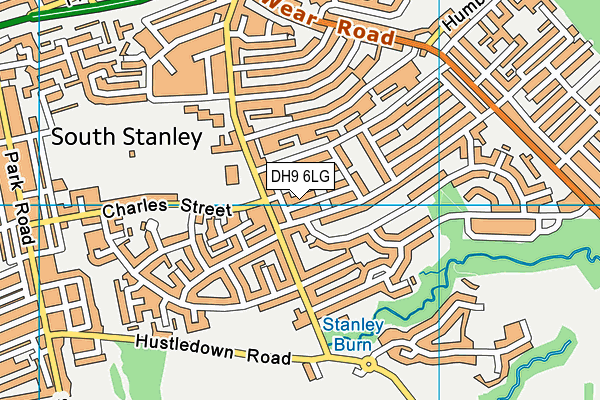 DH9 6LG map - OS VectorMap District (Ordnance Survey)