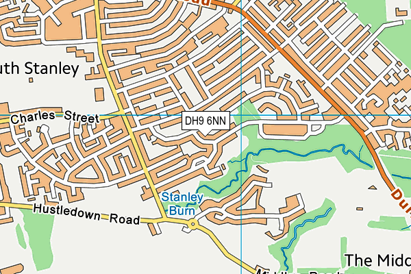 DH9 6NN map - OS VectorMap District (Ordnance Survey)