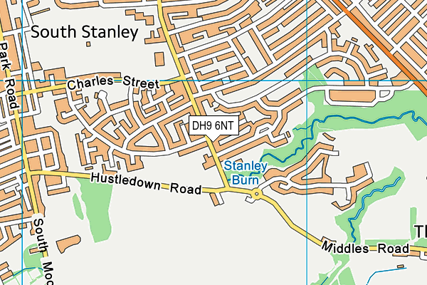 DH9 6NT map - OS VectorMap District (Ordnance Survey)