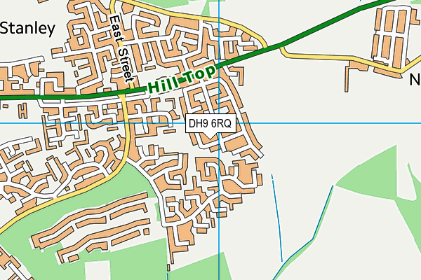 DH9 6RQ map - OS VectorMap District (Ordnance Survey)