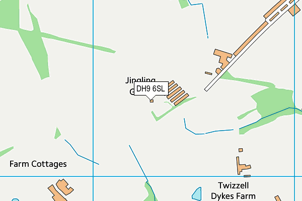 DH9 6SL map - OS VectorMap District (Ordnance Survey)