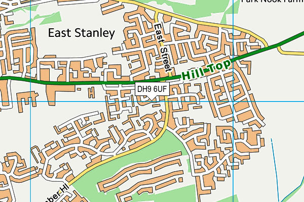 DH9 6UF map - OS VectorMap District (Ordnance Survey)