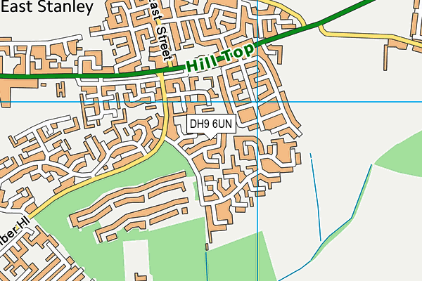 DH9 6UN map - OS VectorMap District (Ordnance Survey)