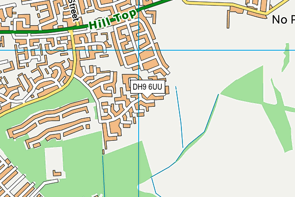 DH9 6UU map - OS VectorMap District (Ordnance Survey)
