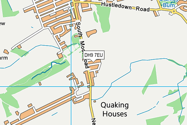 DH9 7EU map - OS VectorMap District (Ordnance Survey)