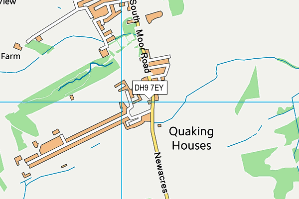 DH9 7EY map - OS VectorMap District (Ordnance Survey)
