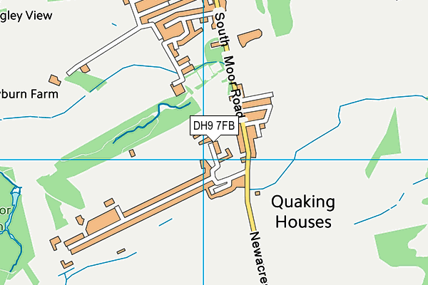 DH9 7FB map - OS VectorMap District (Ordnance Survey)