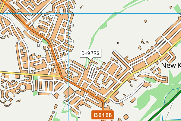DH9 7RS map - OS VectorMap District (Ordnance Survey)