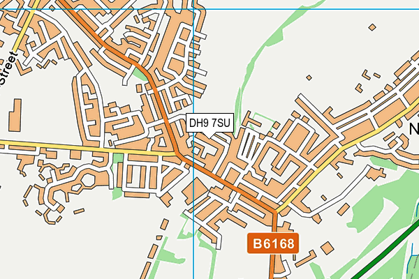 DH9 7SU map - OS VectorMap District (Ordnance Survey)