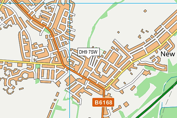 DH9 7SW map - OS VectorMap District (Ordnance Survey)