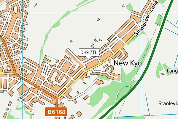 DH9 7TL map - OS VectorMap District (Ordnance Survey)