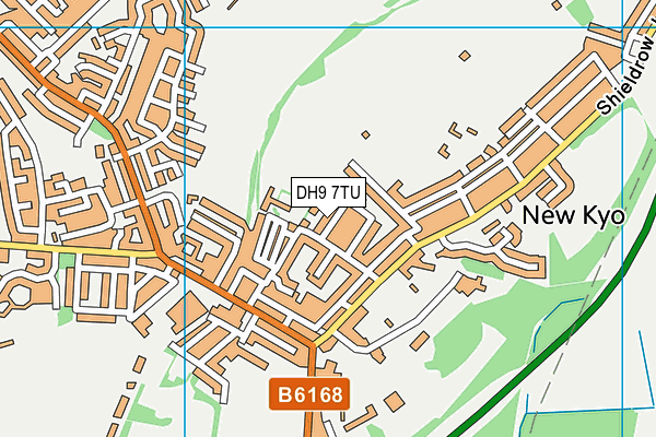 DH9 7TU map - OS VectorMap District (Ordnance Survey)