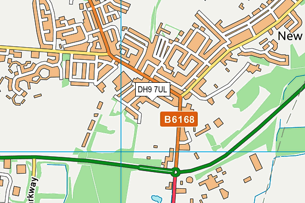 DH9 7UL map - OS VectorMap District (Ordnance Survey)