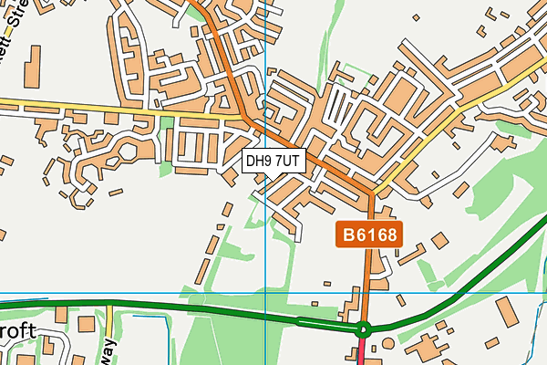 DH9 7UT map - OS VectorMap District (Ordnance Survey)