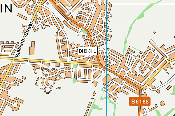 DH9 8HL map - OS VectorMap District (Ordnance Survey)