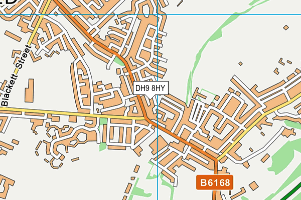 DH9 8HY map - OS VectorMap District (Ordnance Survey)