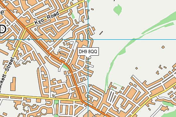 DH9 8QQ map - OS VectorMap District (Ordnance Survey)