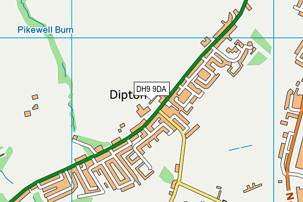 DH9 9DA map - OS VectorMap District (Ordnance Survey)