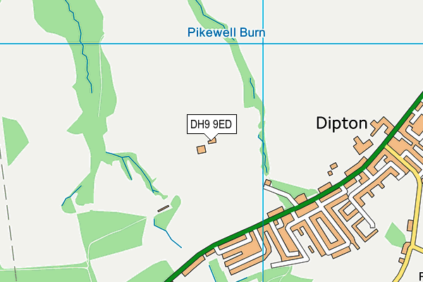 DH9 9ED map - OS VectorMap District (Ordnance Survey)