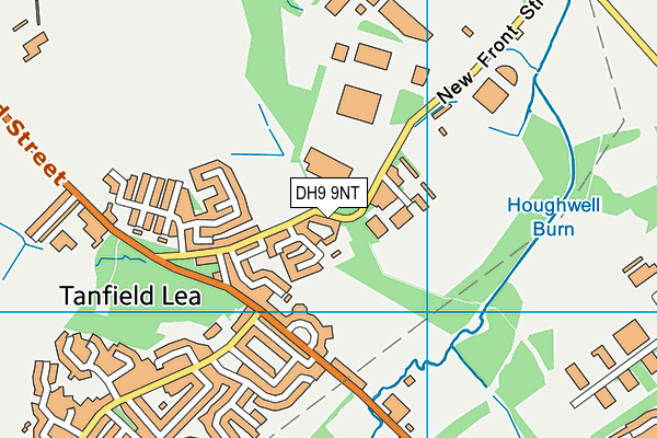DH9 9NT map - OS VectorMap District (Ordnance Survey)