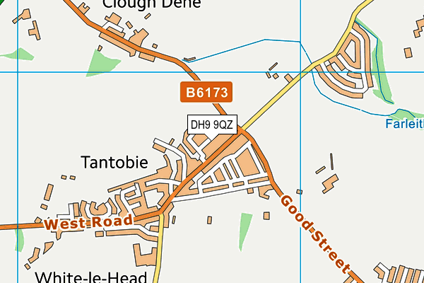DH9 9QZ map - OS VectorMap District (Ordnance Survey)