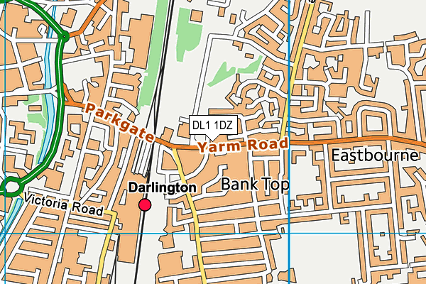 DL1 1DZ map - OS VectorMap District (Ordnance Survey)