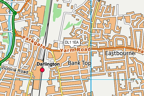 DL1 1EA map - OS VectorMap District (Ordnance Survey)