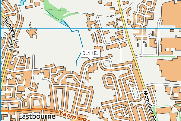 DL1 1EJ map - OS VectorMap District (Ordnance Survey)