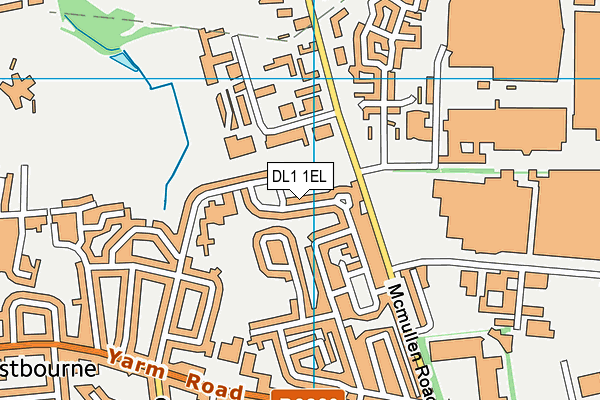 DL1 1EL map - OS VectorMap District (Ordnance Survey)