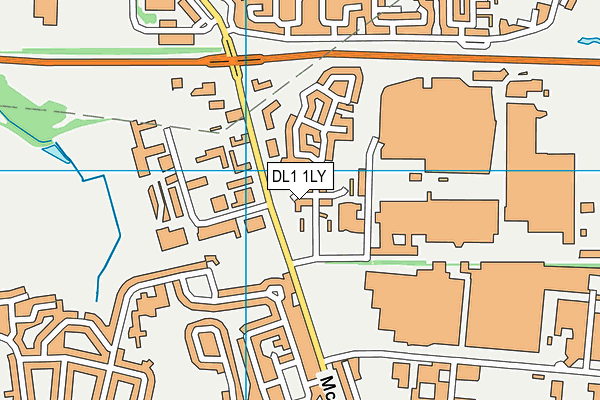 DL1 1LY map - OS VectorMap District (Ordnance Survey)