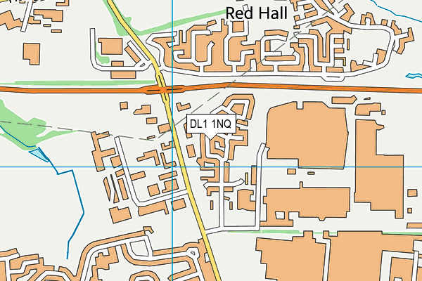 DL1 1NQ map - OS VectorMap District (Ordnance Survey)