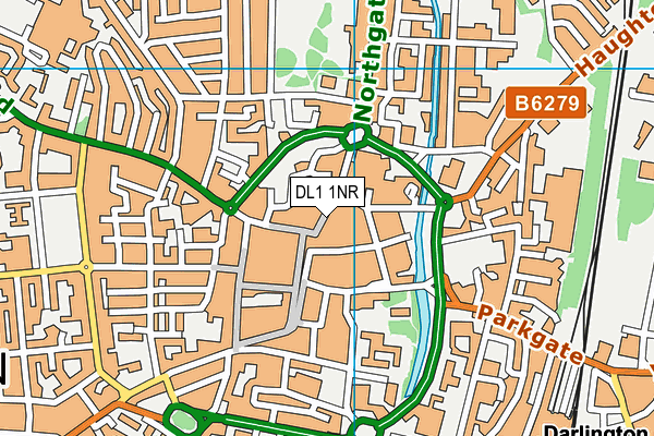 DL1 1NR map - OS VectorMap District (Ordnance Survey)