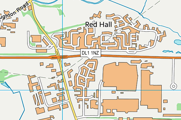DL1 1NZ map - OS VectorMap District (Ordnance Survey)