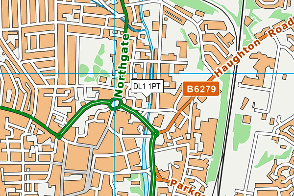 DL1 1PT map - OS VectorMap District (Ordnance Survey)