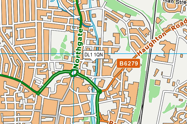 DL1 1QN map - OS VectorMap District (Ordnance Survey)