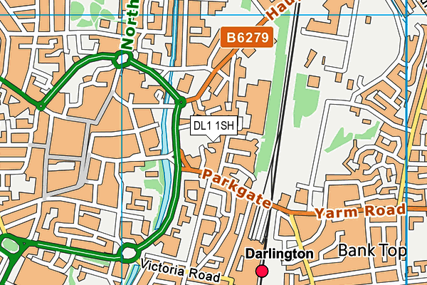DL1 1SH map - OS VectorMap District (Ordnance Survey)
