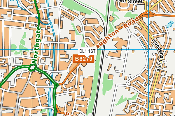 DL1 1ST map - OS VectorMap District (Ordnance Survey)