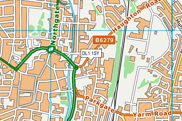 DL1 1SY map - OS VectorMap District (Ordnance Survey)