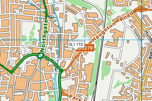 DL1 1TD map - OS VectorMap District (Ordnance Survey)