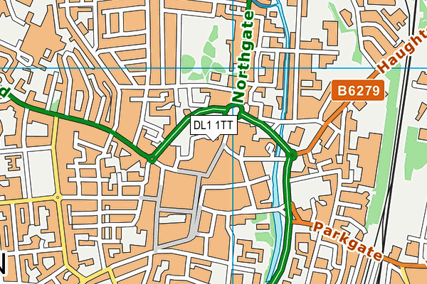 DL1 1TT map - OS VectorMap District (Ordnance Survey)