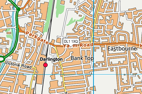 DL1 1XQ map - OS VectorMap District (Ordnance Survey)