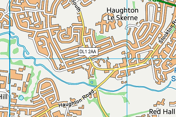 DL1 2AA map - OS VectorMap District (Ordnance Survey)