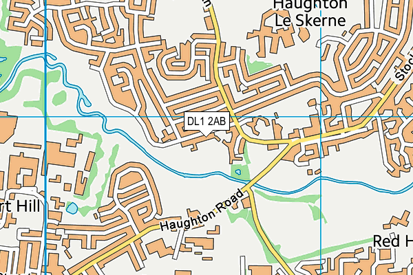 DL1 2AB map - OS VectorMap District (Ordnance Survey)