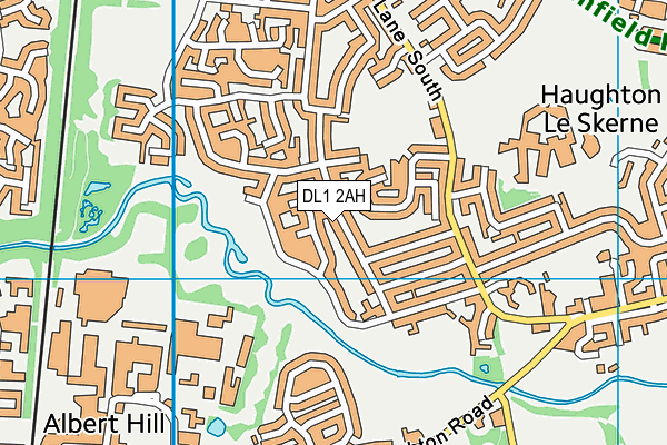 DL1 2AH map - OS VectorMap District (Ordnance Survey)